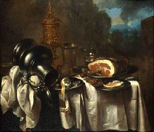 Willem Claesz. Heda Still life with ham France oil painting art